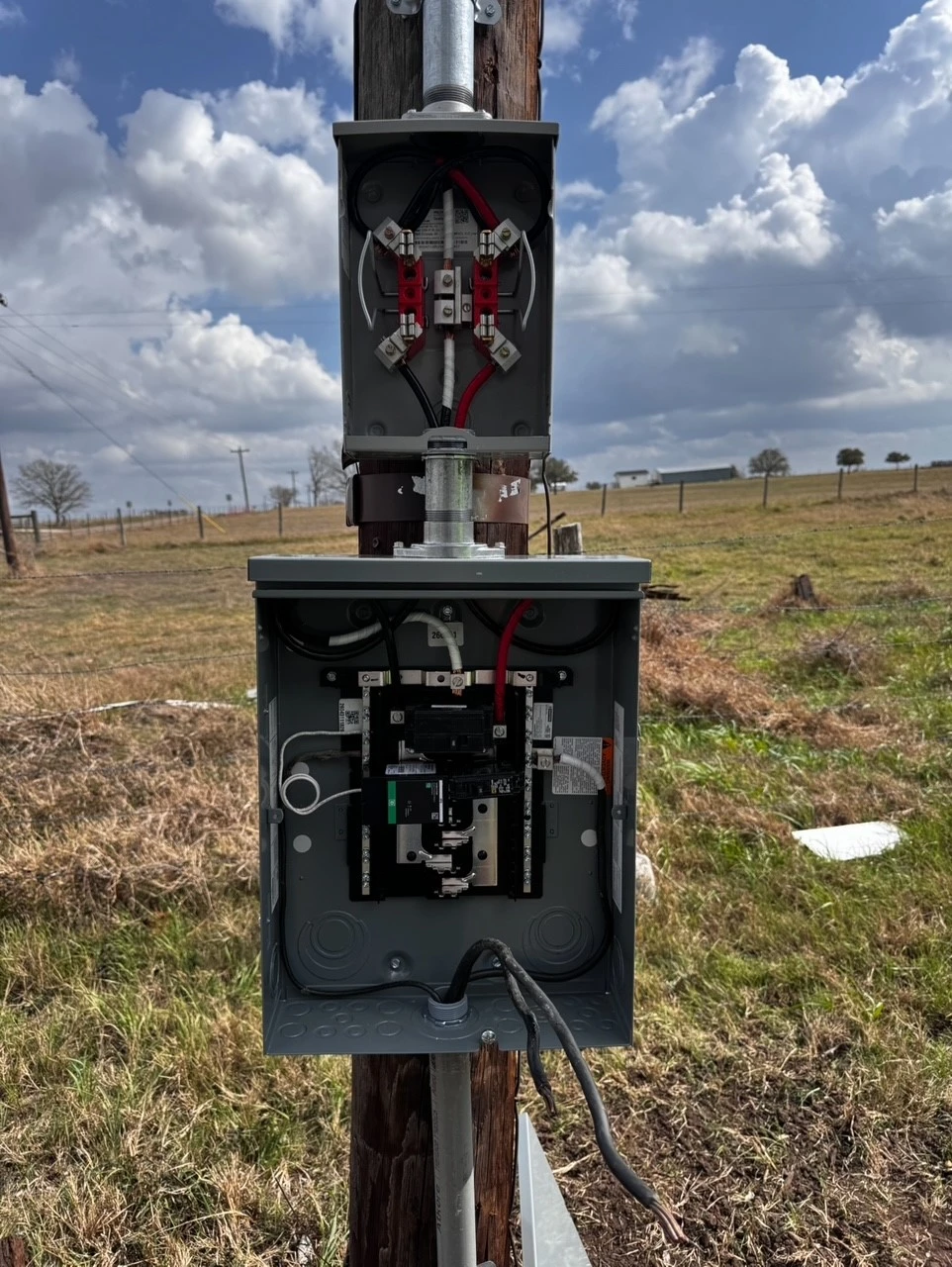 Electrical construction, junction box for property.