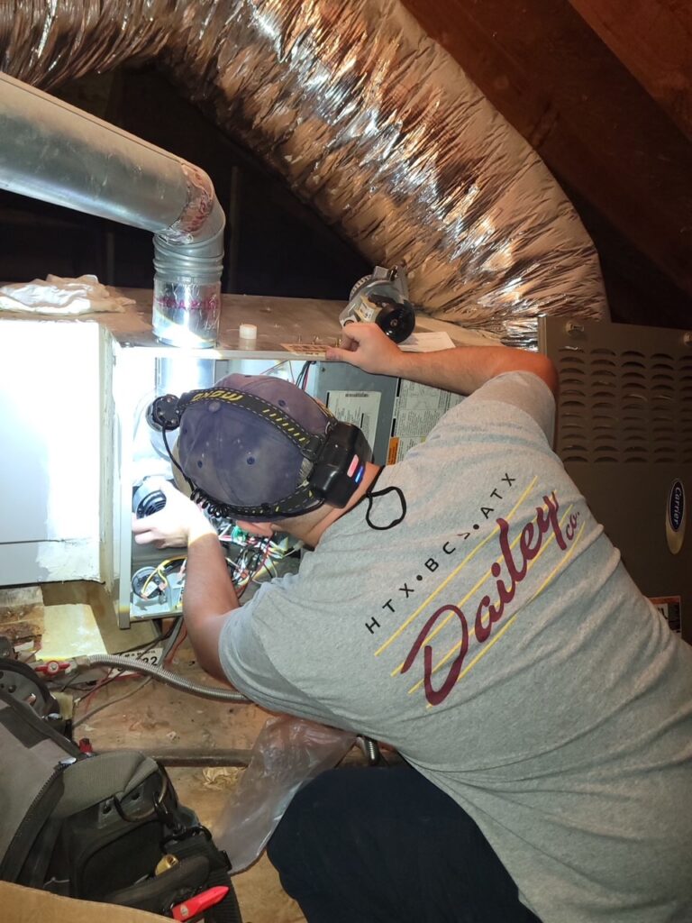 AC Repair in an Attic